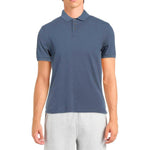 Alpha Studio Blue Cotton Polo Shirt