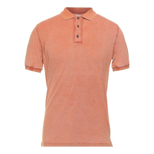 Alpha Studio Pink Cotton Polo Shirt