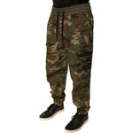 Dolce & Gabbana Multicolor Camouflage Cargo Sweatpants Pants