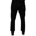 Dolce & Gabbana Black Cotton Stretch Logo Skinny Denim Jeans