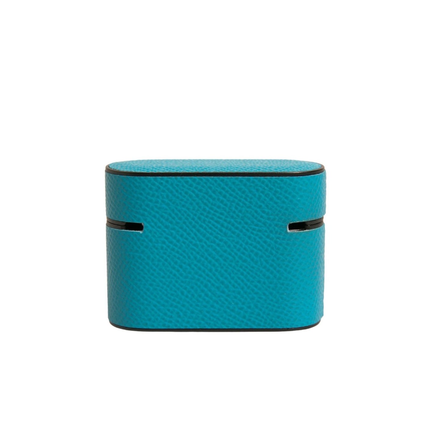 Dolce & Gabbana Green Leather Metal Logo Plaque Holder Airpods Case