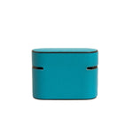 Dolce & Gabbana Green Leather Metal Logo Plaque Holder Airpods Case