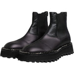 Dolce & Gabbana Black Chelsea Boots Leather Slip On Shoes