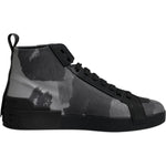 Dolce & Gabbana Multicolor Camouflage High Top Sneakers Shoes