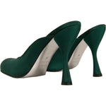Dolce & Gabbana Green Suede Leather High Heel Pumps Shoes LA12386-39