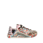 Dolce & Gabbana Multicolor Suede Fabric NS1 Sneakers Shoes