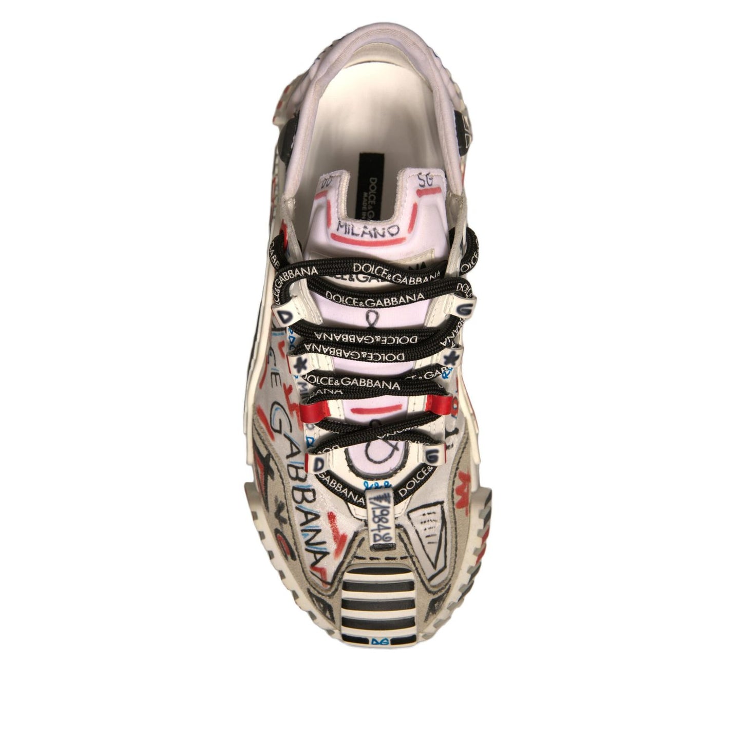 Dolce & Gabbana Multicolor Suede Fabric NS1 Sneakers Shoes