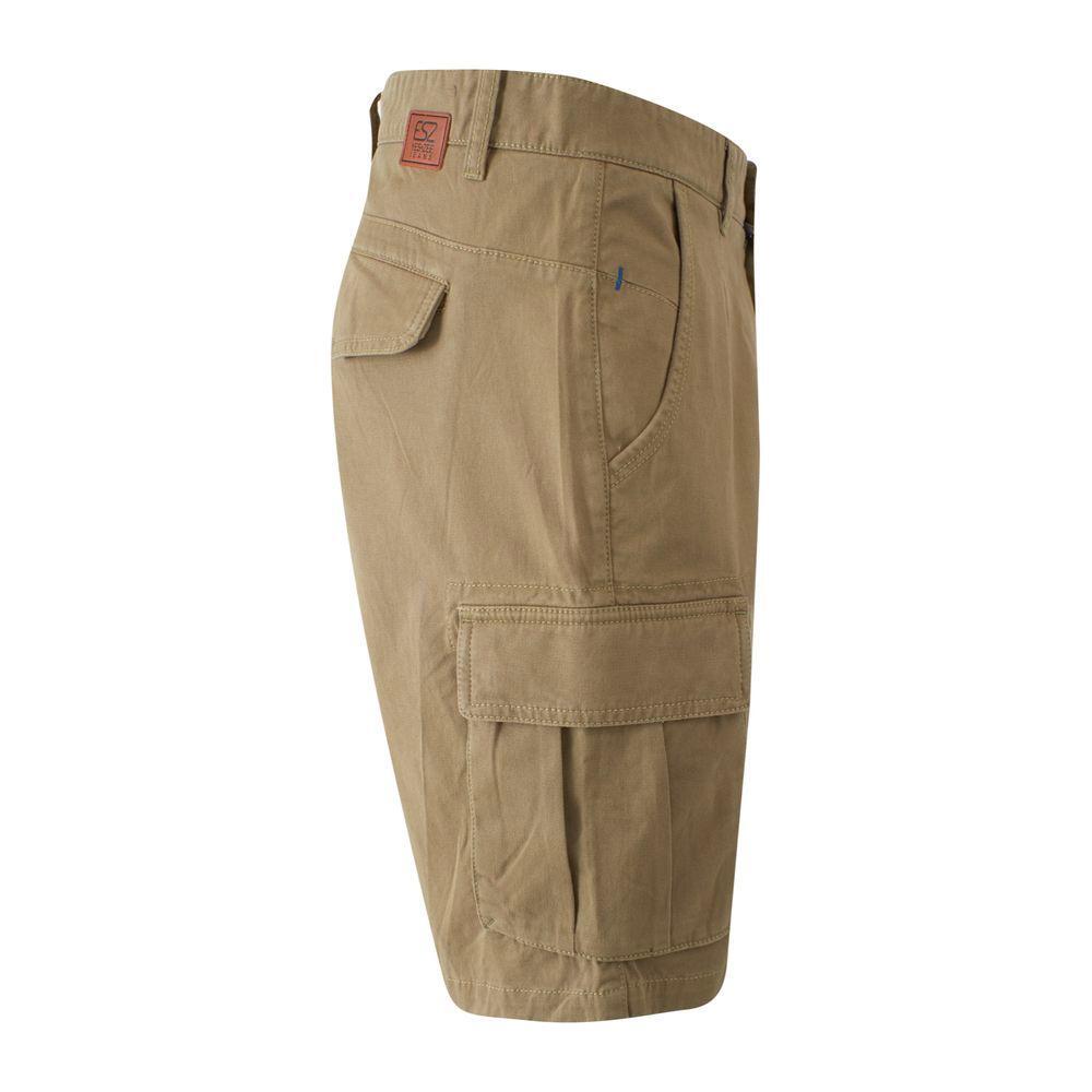 Yes Zee Beige Cotton Men's Bermuda Short YE-14670-W30