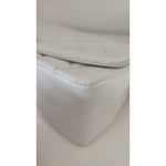 Chanel White Medium Classic DIANA Shoulder Bag Gold Plated Purse