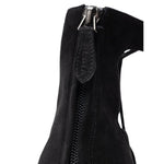 Alaïa Black Suede Leather Sandal