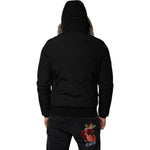 Woolrich Black Hooded Long Sleeves Fur Shearling Coat Jacket