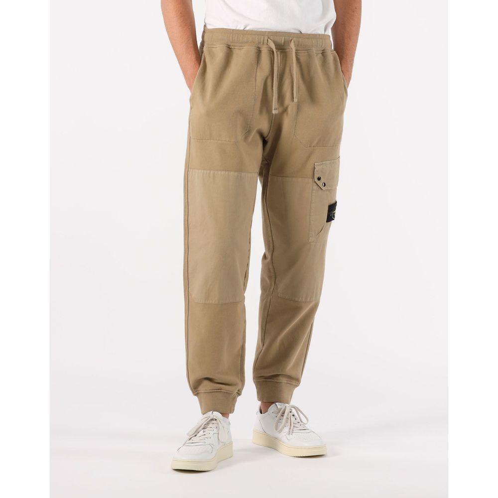 Stone Island Beige Cotton Men Cargo Trouser ST-14719-S