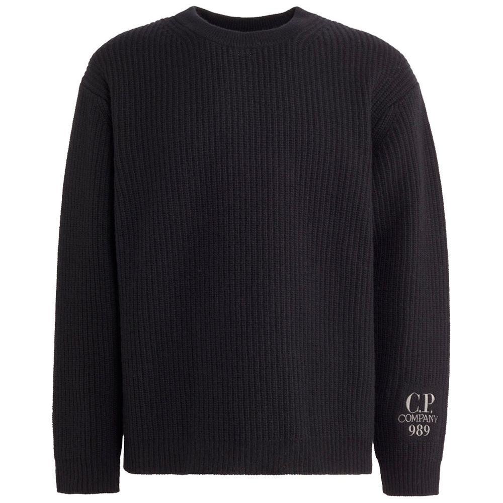 C.P. Company Black Wool Men Sweater