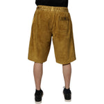 Dolce & Gabbana Brown Lambskin Suede Men Bermuda Shorts