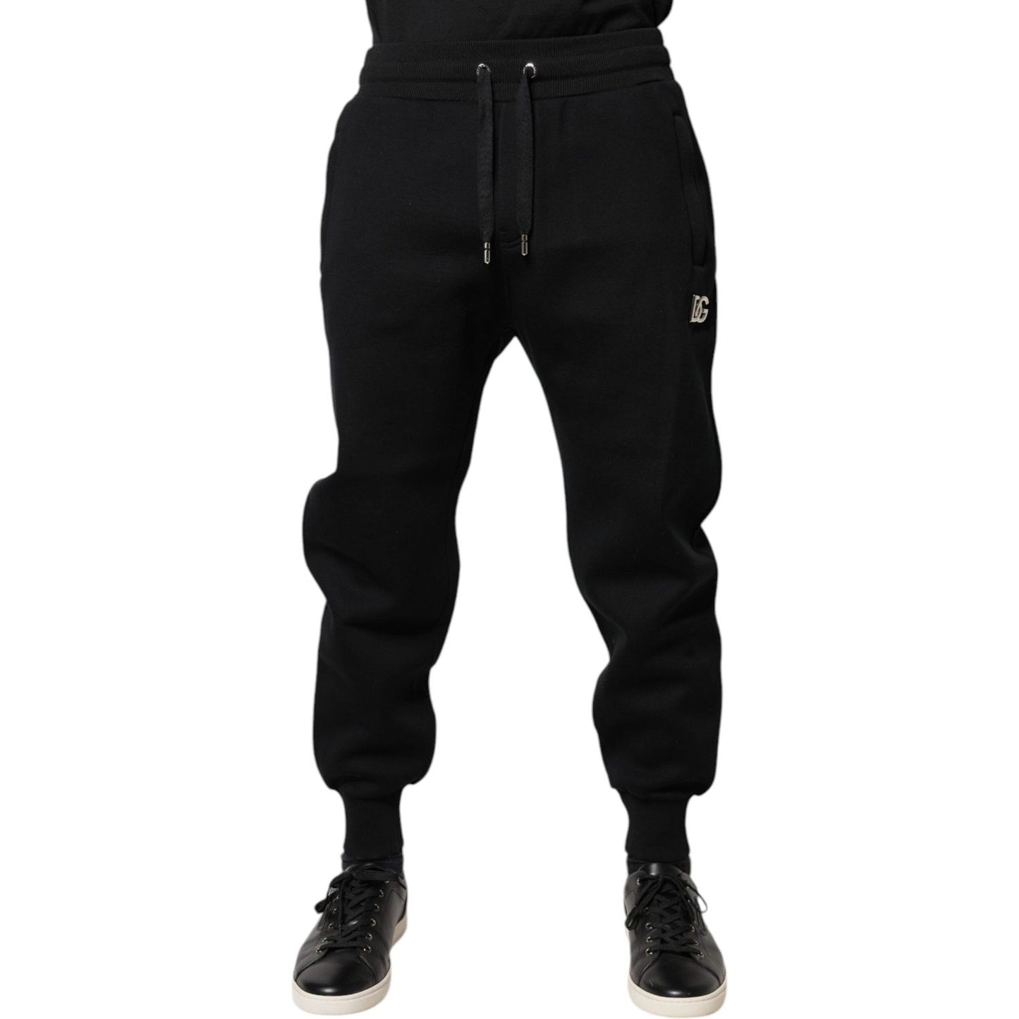Dolce & Gabbana Black Modal Jogger Jogging Pants