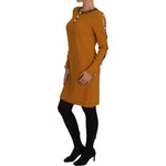 Dolce & Gabbana Brown Mini Crystal Embellished Dress DR1469-40