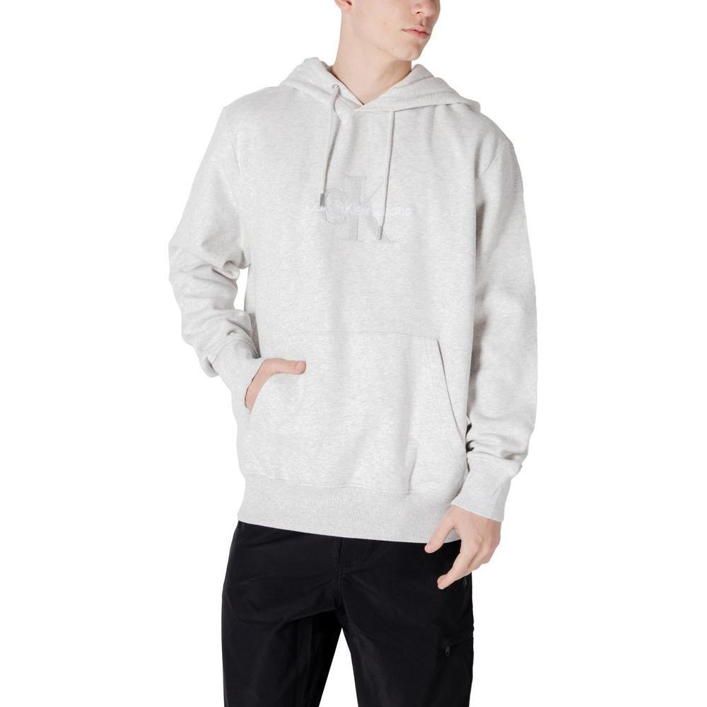 Calvin Klein Jeans Gray Cotton Hoody