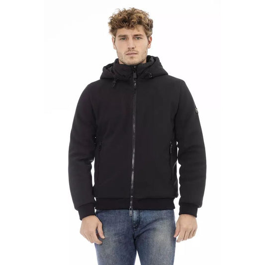 Baldinini Trend Black Polyester Hoody