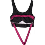 Plein Sport Black Fuchsia Logo Athlete Hannah Bra Underwear BIK1744-44