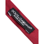 Dolce & Gabbana Red Silk Bowty DO-881966520013906-ONE SIZE