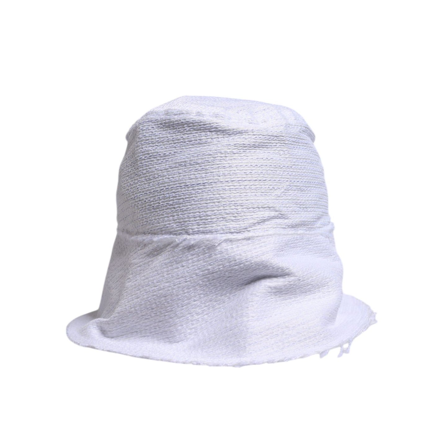 Dolce & Gabbana White Polyester Wide Brim Bucket Hat