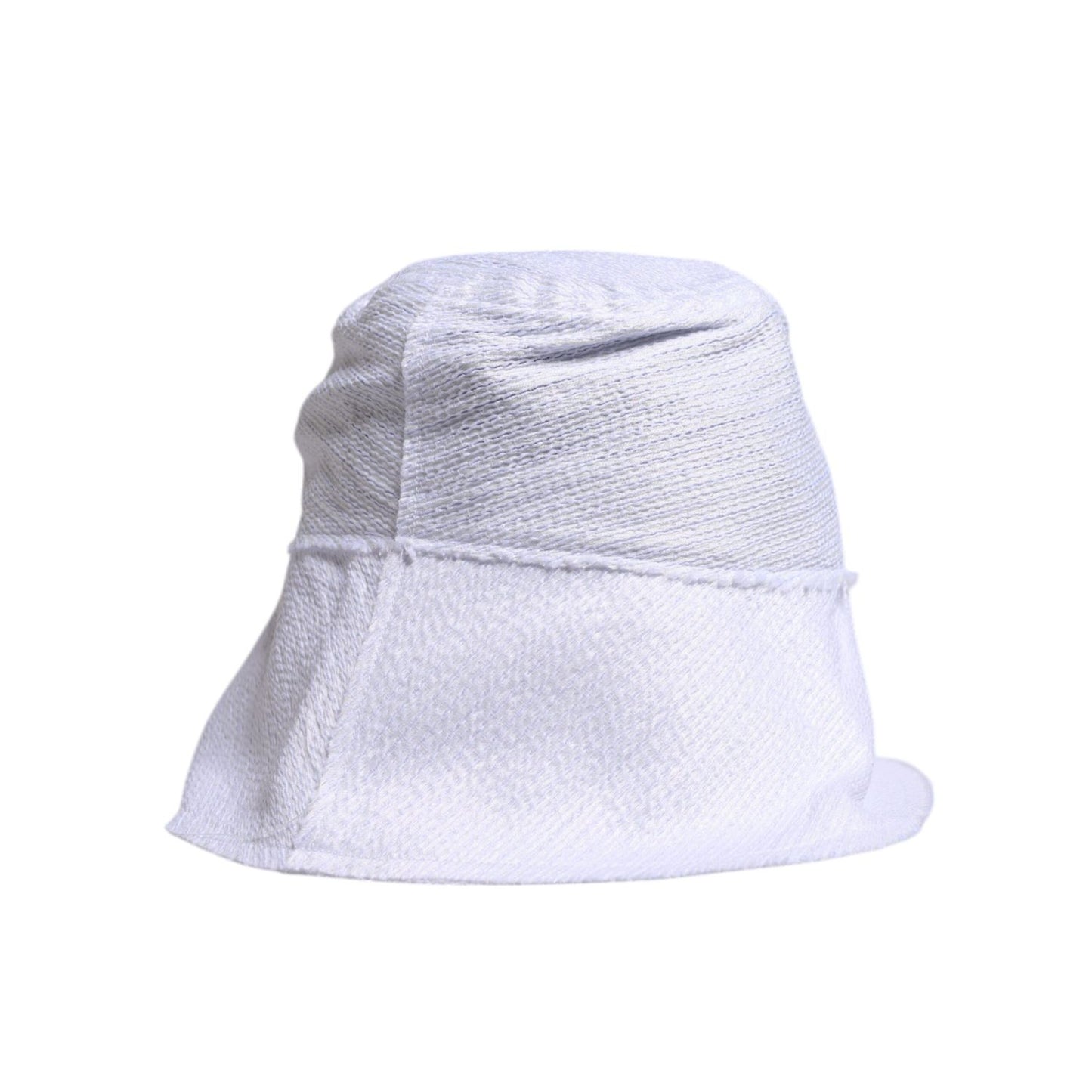Dolce & Gabbana White Polyester Wide Brim Bucket Hat