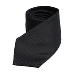 Dolce & Gabbana Black Circles Silk Adjustable Necktie Tie