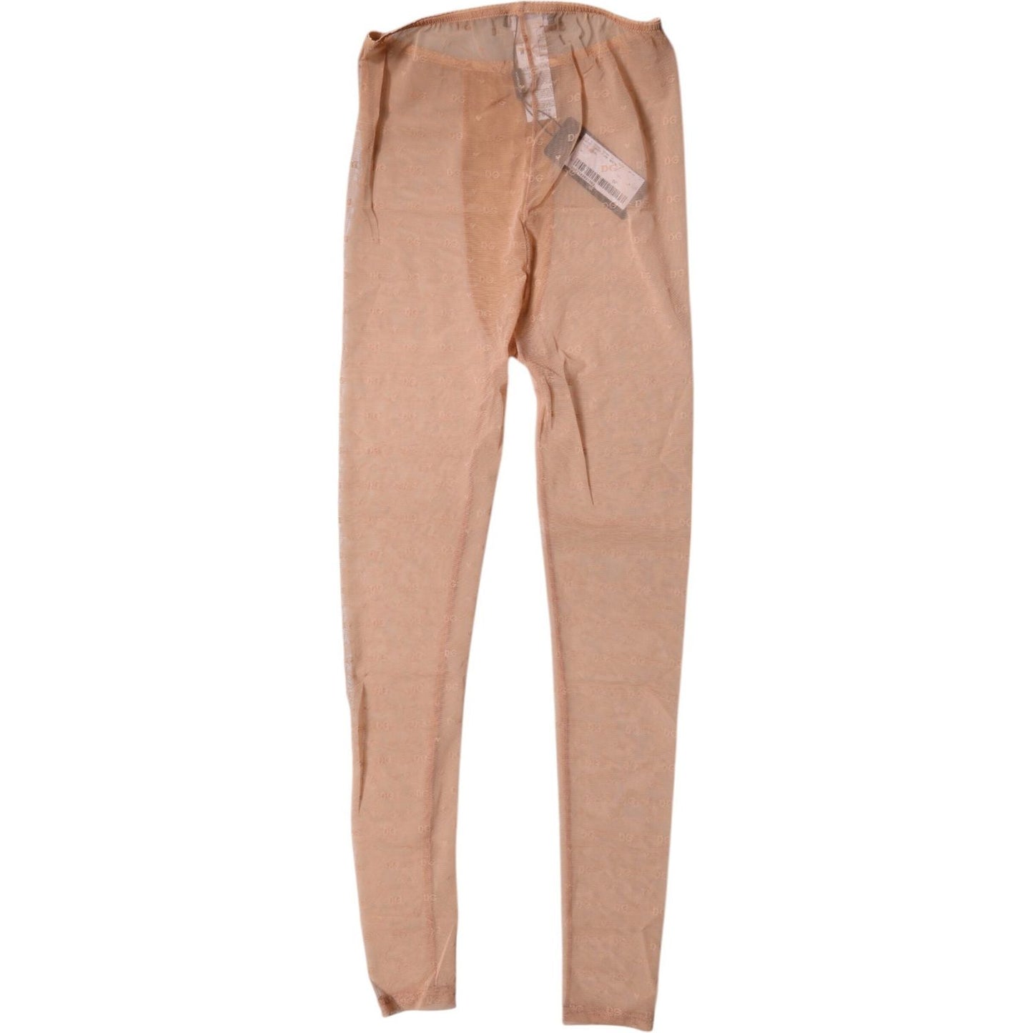 Dolce & Gabbana Nude Beige Logo Lace Lingerie Pants Underwear