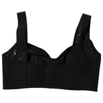 Dolce & Gabbana Black Nylon Balconcino Brassiere Underwear