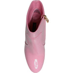 Dolce & Gabbana Pink Patent Leather Heel Mid Calf Boots Shoes LA12507-36