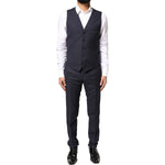Dolce & Gabbana Black Fantasy MARTINI 3 Piece Formal Suit