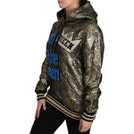 Dolce & Gabbana Im The Queen Jaquard Gold Sweatshirt Hoodie TSH3182-38