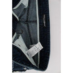 Dolce & Gabbana Stretch Blue Patchwork Jeans Shorts SIG20531-1