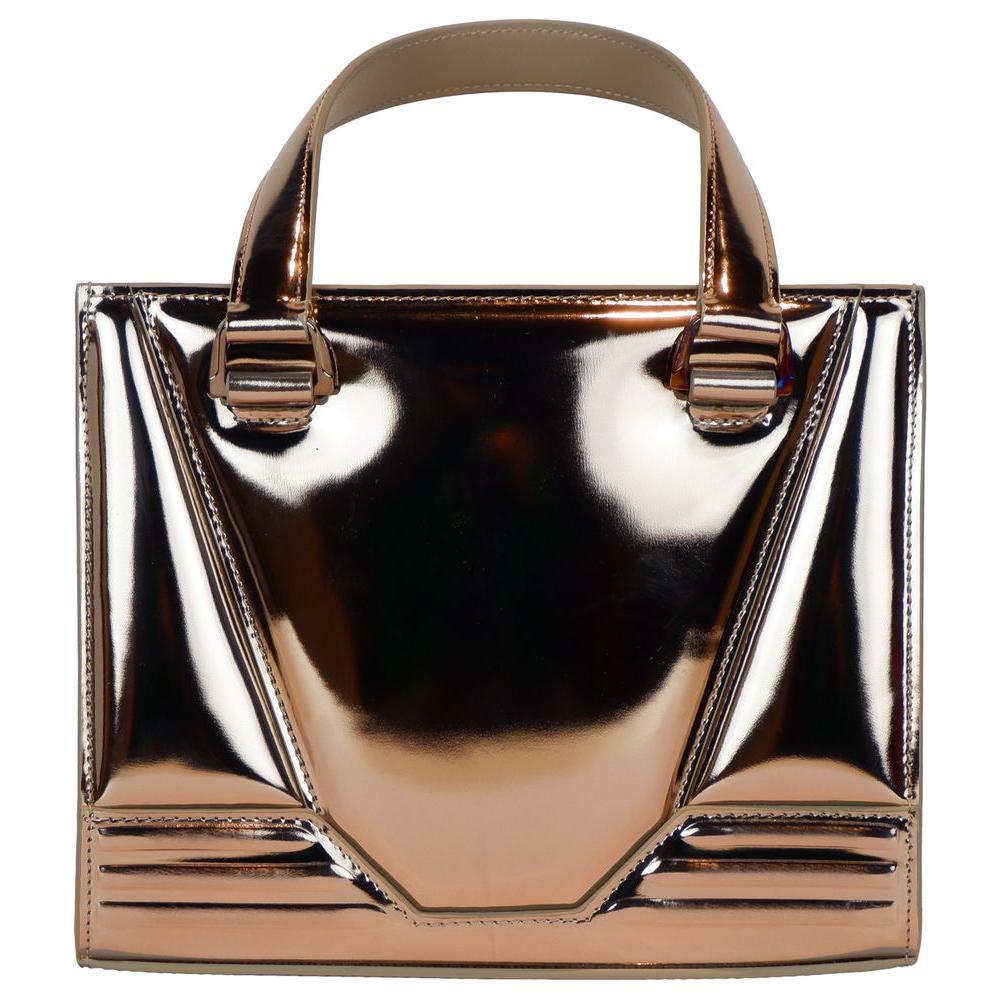 Ferrari Gray Leather Handbag