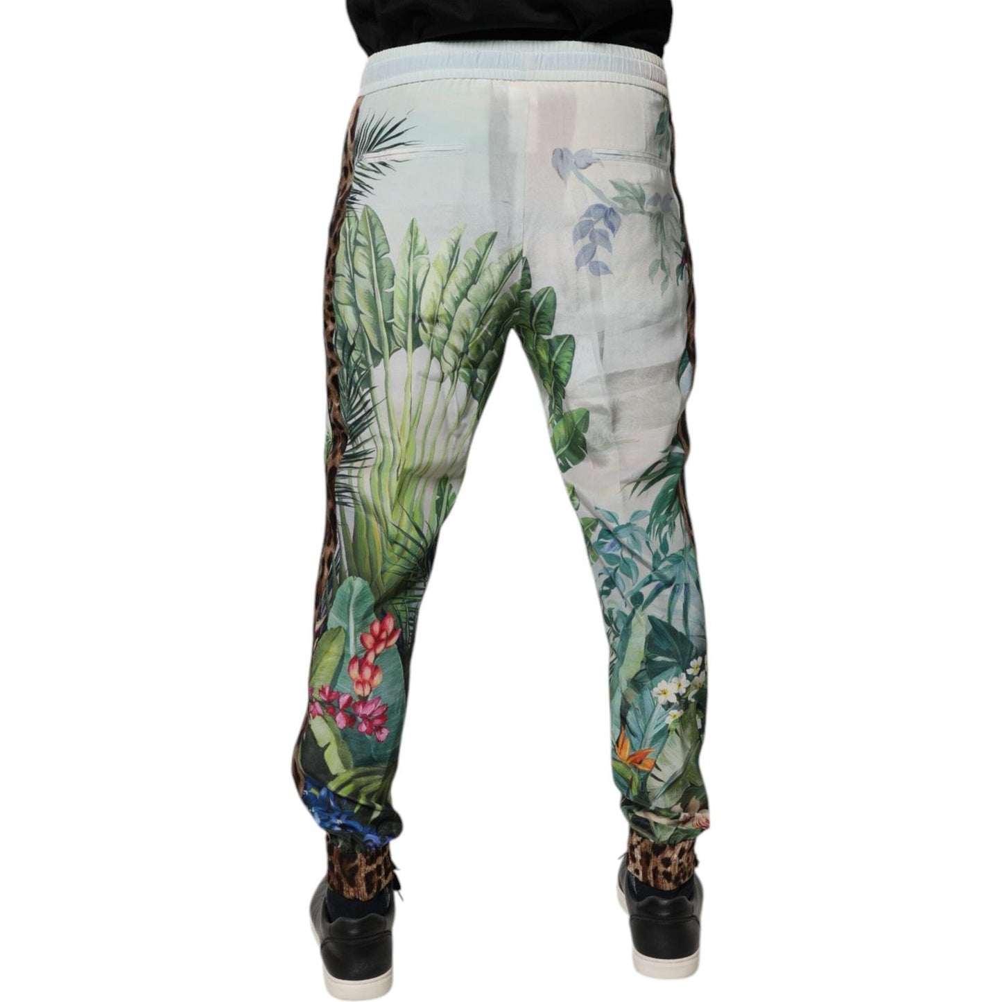 Dolce & Gabbana Multicolor Tropical Jogger Sweatpants Pants
