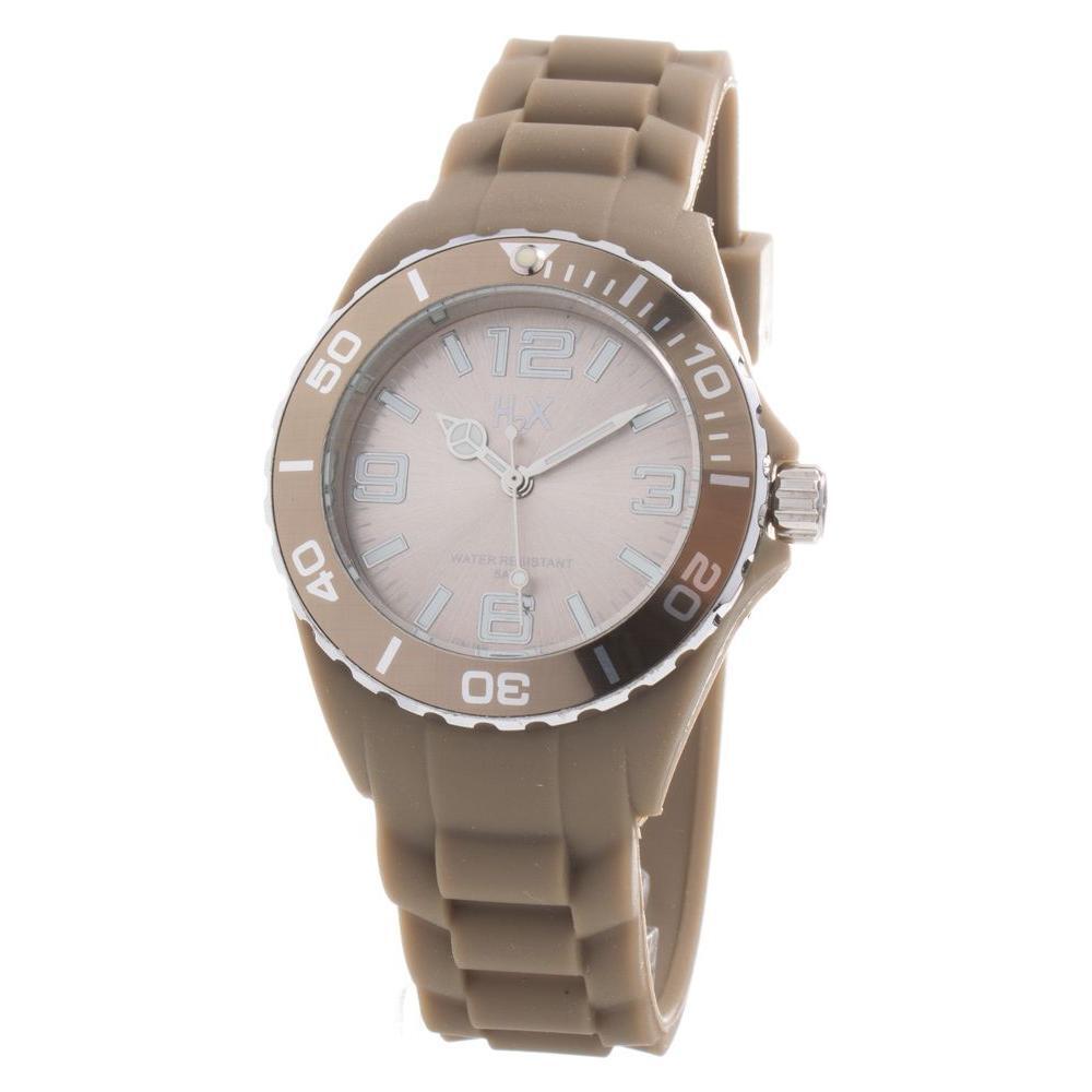 Haurex Brown Rubber Sport Watch