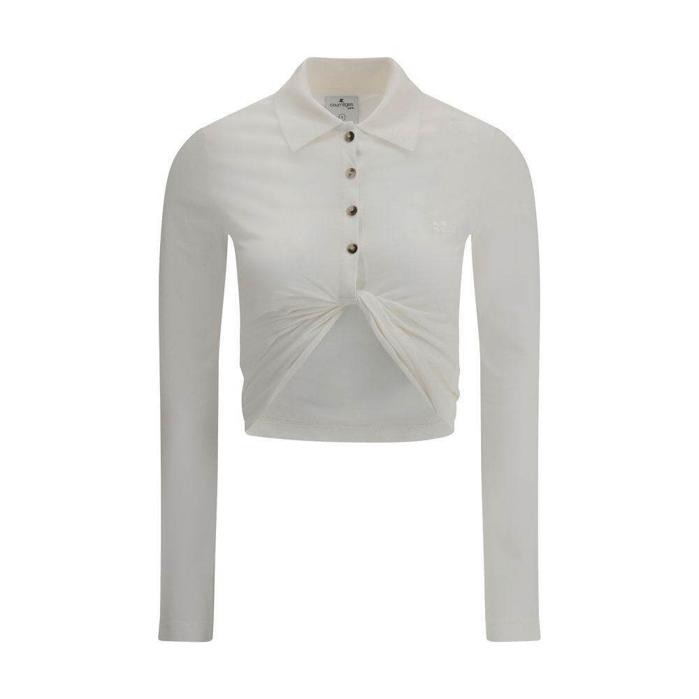 Courrèges Polo with twisted detail