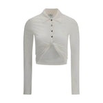 Courrèges Polo with twisted detail