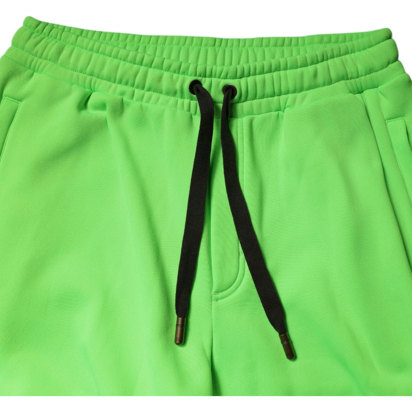 Dolce & Gabbana Green Patchwork Cargo Bermuda Shorts