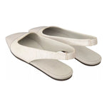 Maison Margiela White Leather Slingback Slip On Flats Shoes