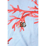 Dolce & Gabbana Light Blue Coral Cotton Polo Shirt T-shirt