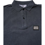 Dolce & Gabbana Dark Blue Logo Plaque Cotton Men Polo Shirt T-shirt