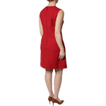 Dolce & Gabbana Red Wool Sleeveless Knee Length A-line Dress