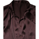 Dolce & Gabbana Brown Ascot Collar Long Sleeve Blouse Top TSH878632-42