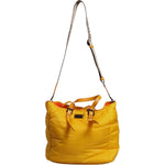 Dolce & Gabbana Yellow Orange Nylon Logo Plaque Hand Shoulder Duffle Bag