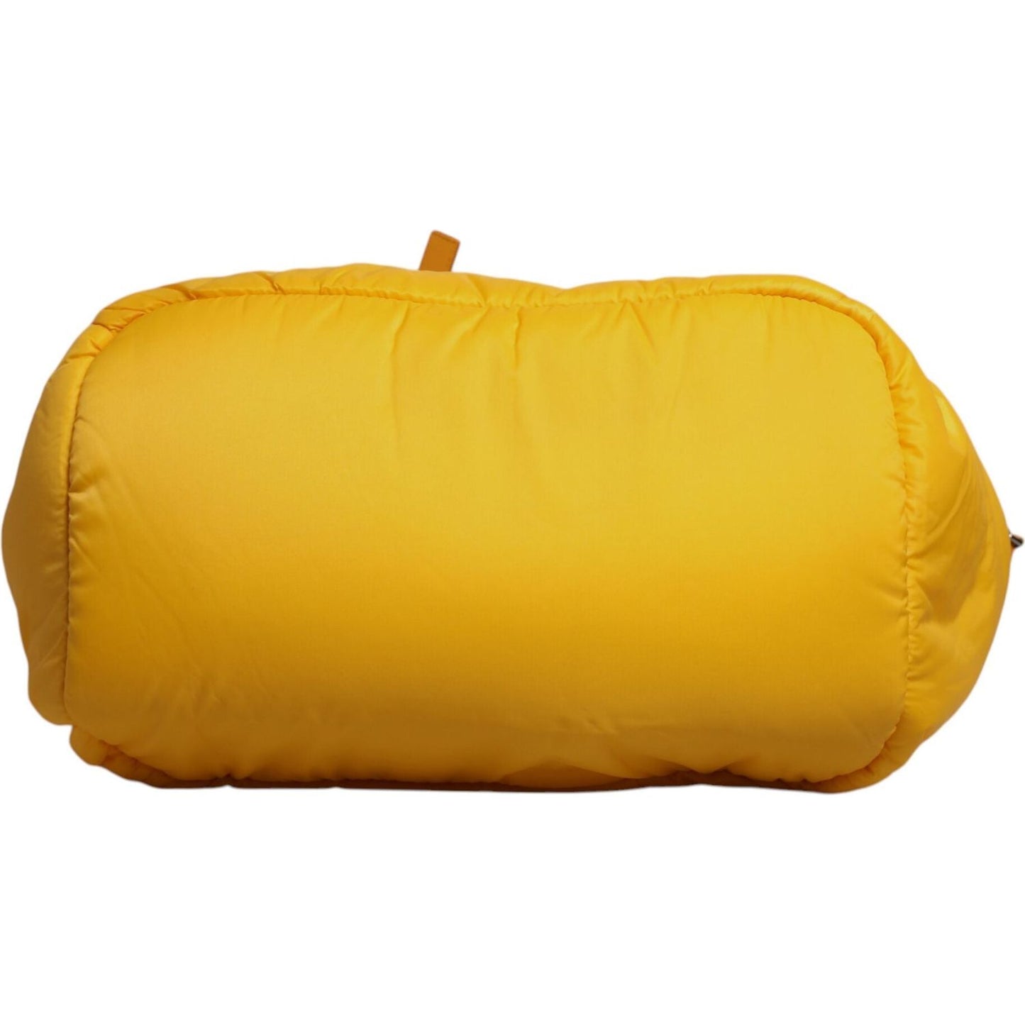 Dolce & Gabbana Yellow Orange Nylon Logo Plaque Hand Shoulder Duffle Bag