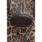 Dolce & Gabbana Brown Leopard Leather Shoulder Strap Tote Bag
