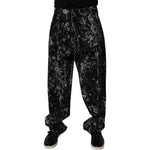 Dolce & Gabbana Black Tie Dye Cotton Straight Men Denim Jeans