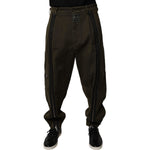 Dolce & Gabbana Dark Brown Cotton Jogger Cargo Pants