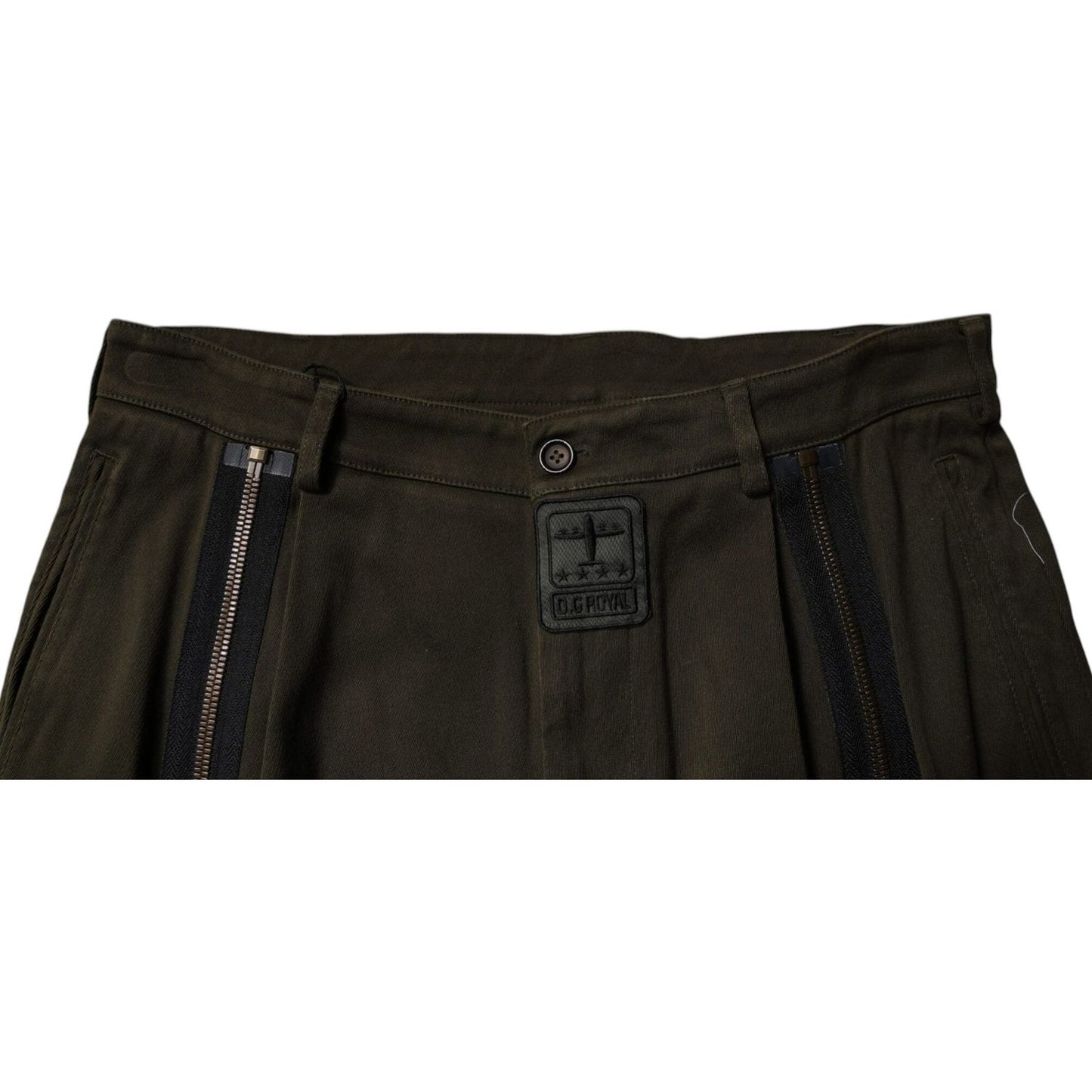 Dolce & Gabbana Dark Brown Cotton Jogger Cargo Pants